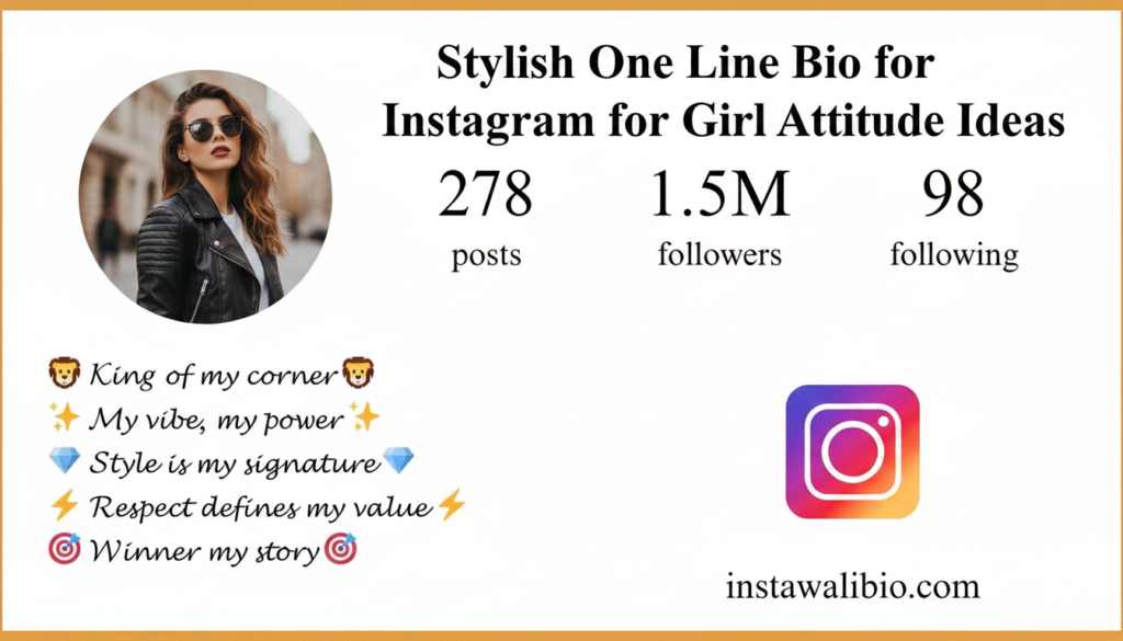 stylish-one-line-bio-for-instagram-for-girl-attitude-ideas