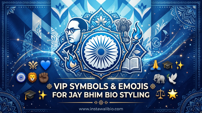vip-symbols-and-emojis-for-jay-bhim-bio-styling