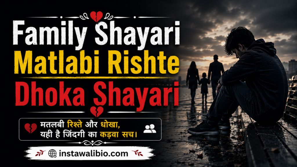 family-shayari-matlabi-rishte-dhoka-shayari