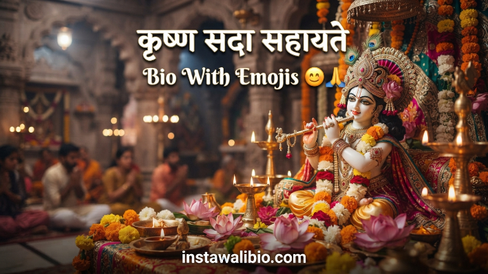 कृष्ण-सदा-सहायते-bio-with-emojis