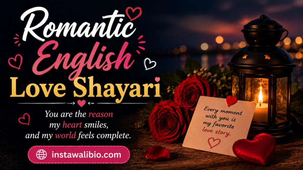 Romantic English Love Shayari