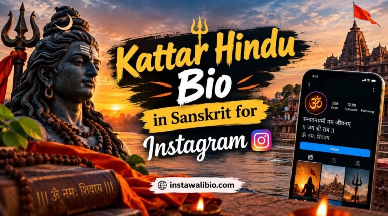 kattar-hindu-bio-in-sanskrit-for-instagram