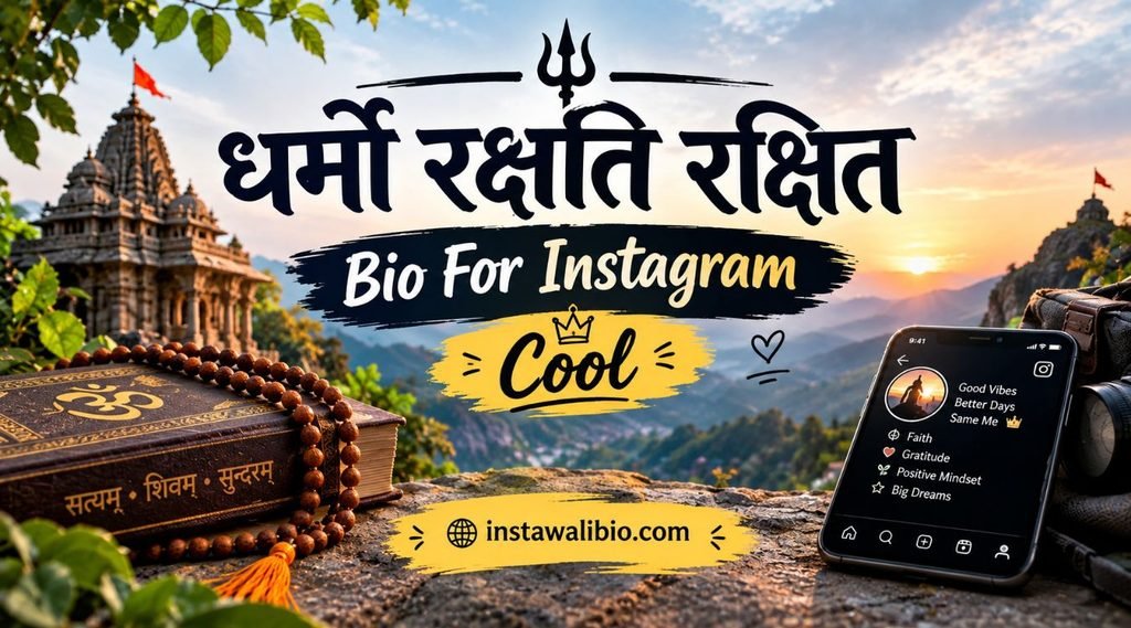 धर्मो-रक्षति-रक्षित-bio-for-instagram-cool