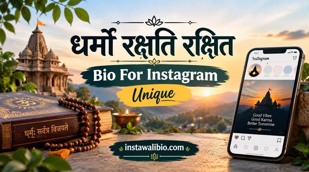 धर्मो-रक्षति-रक्षित-bio-for-instagram-unique